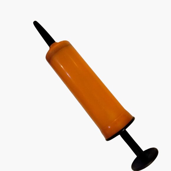 Manual Balloon Inflator Hand Pump Party Decoration Tool Orange Black - Picture 2 of 5